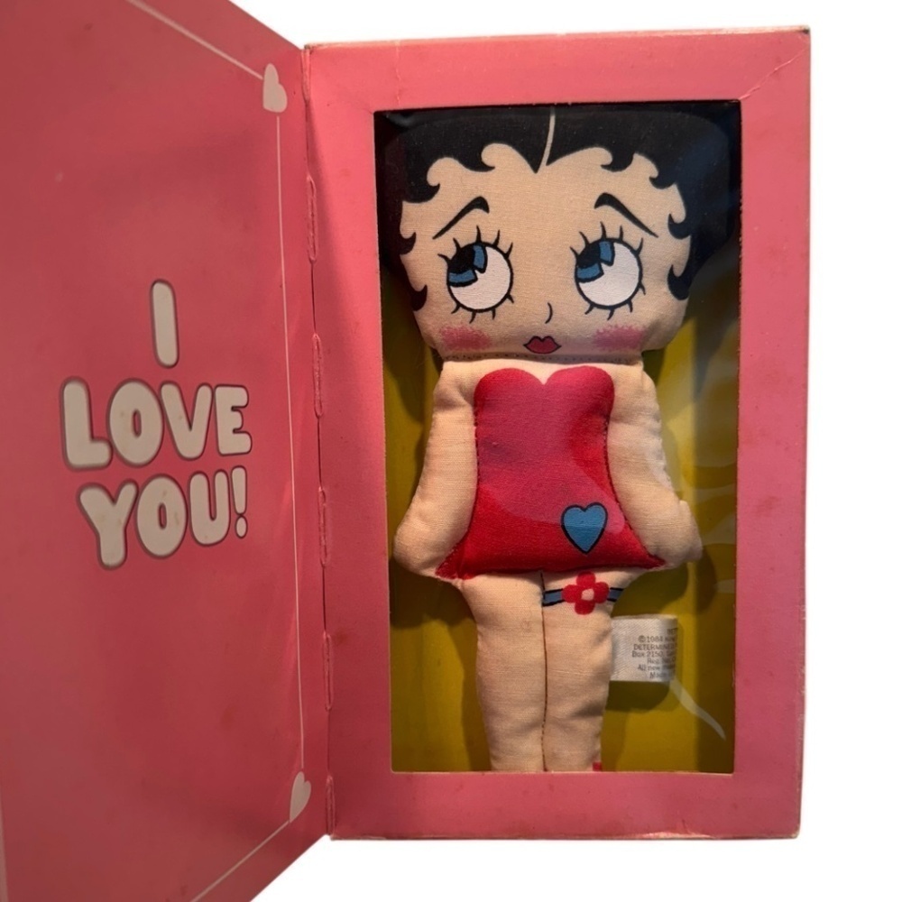 Betty Boop Cloth Rag Doll Ornament Original Box